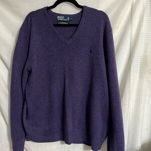 Polo by Ralph Lauren XL 100% Lambswool. Purple.    (BA2)